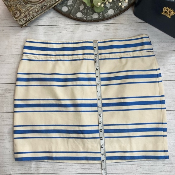 J.Crew Blue Striped Mini Skirt - Picture 5 of 7